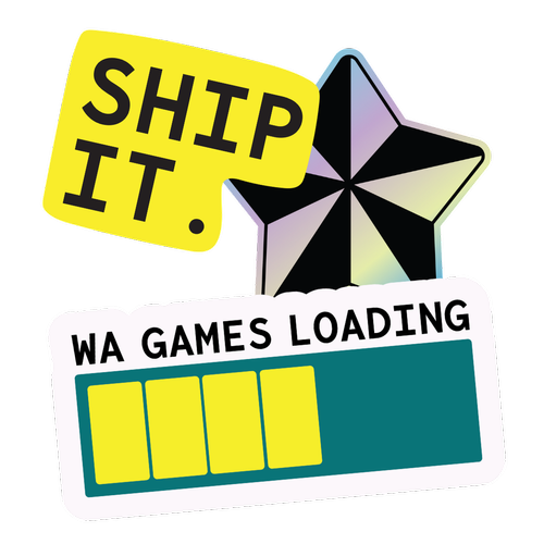 Ship It, WA Games Loading sticker